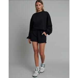 Bayse NWT Black Classic Sweatshirt Long Sleeve Size Medium